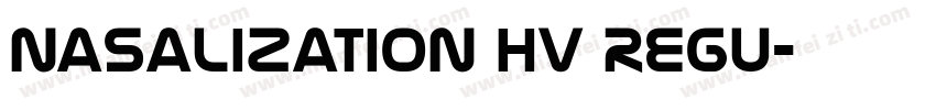 Nasalization Hv Regu字体转换